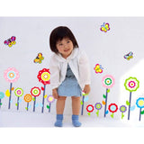 Cute Happy Flowers Border sticker