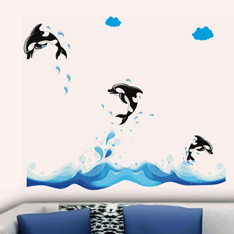 3 Jumping Dolphins