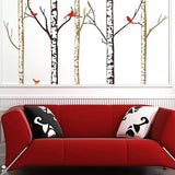 Stark Trees with Birds