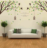 Falling Leaves Birds & Cage Giant Size - Double Sheet