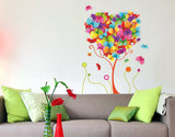 Butterflies Trees Colourful Beautiful Art Living Area Hall Decoration Vinyl