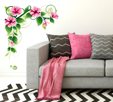 Floral Vine Morning Glowers TV Background LCE LED Border Design