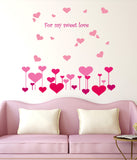 Hearts in Pink for My Sweet Love Sofa Backdrop Love Design Bedroom Design