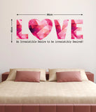 LOVE Word Alphabets Origami in Pink for Home Bedroom