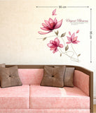 Flowers Blossoms Sofa Background Living Room Beautiful Pink Colour