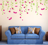 Sofa Background Lovely Hearts Hanging from Vines Living Room Design