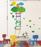 Nursery Kids Room Green Ladder Tree Growth Height Chart Sticker 90 to 140 cm Measurement