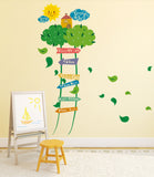 Nursery Kids Room Green Ladder Tree Growth Height Chart Sticker 90 to 140 cm Measurement