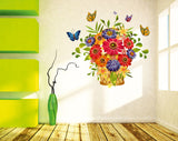 Flowers Beautiful Bouquet Arrangement Design for Hall Entrance Decoration Colourful Vinyl