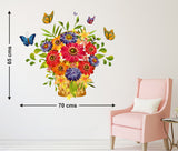 Flowers Beautiful Bouquet Arrangement Design for Hall Entrance Decoration Colourful Vinyl