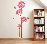 Flowers Pink Dandelion Large Size Vinyl Wall Decal for Home