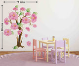 Tree with Beautiful Large Pink Elegant Flowers for Home