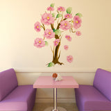 Tree with Beautiful Large Pink Elegant Flowers for Home