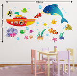 Nursery Baby Room Cute Fishes Whale Underwater Creatures Decoration Vinyl