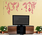 Border Design Bedroom Hanging Vines with Cage and Birds Staircase Design in Lovely Pink