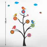 Cute Cartoon Tree and Birds