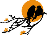 Love Birds Under the Moonlight