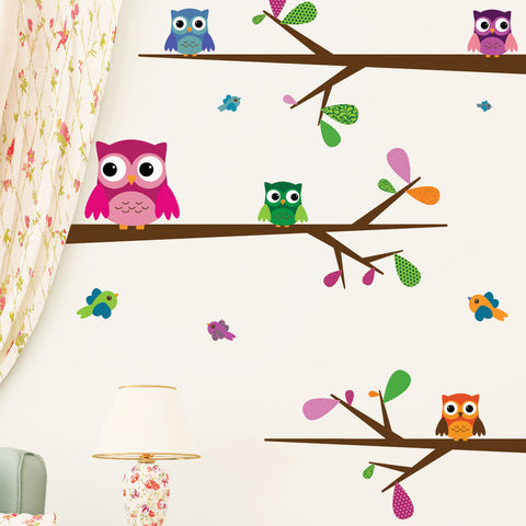 Kid Room Looking at You 5 Owls