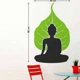 Buddha with Leaf Background