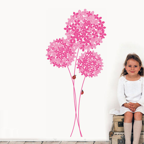 Hydrangea Flowers in Pink