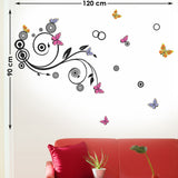 Spiral Design with Butterflies