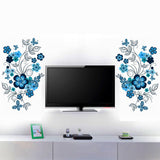 Blue Flowers TV Background