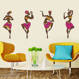 4 Dancing Tribal Ladies