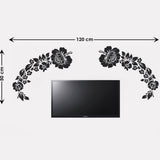 Black TV Background Flowers