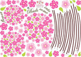 Pink Pandora Flowers Border Design