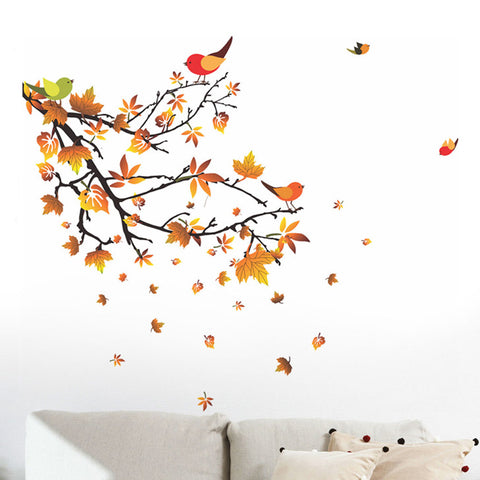 Autumn Leaves & Birds