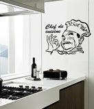 Kitchen Stylish Design Chef De Cuisine Restaurant Hotel DIY Vinyl Art