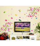 Flowers TV Background Branch LED LCD Living Area Decoration PVC Vinyl