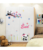 Animals Cute Girl Owl Panda for Baby Kids Cradle Backdrop Flowers and Nursery Butterflies Decals