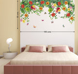 Bed Room Backdrop Hanging Realistic Daisy Flowers Falling From Ceiling Border Decoration Vinyl