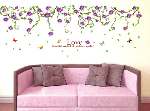 Floral Vine Climbing Border Design Ceiling Beautiful Clematis Barbara Dibley