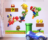 Super Mario Game Wall Decal for Kids Room Baby Room Cartoon Vinyl