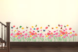 Flowers Beautiful Daisy Border Design for Living Room Waistline Skirting Vinyl