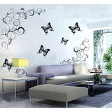 Lovely Black Butterflies Living Room