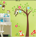 Kids Room Happy Monkeys Jungle Scene