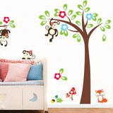 Kids Room Happy Monkeys Jungle Scene