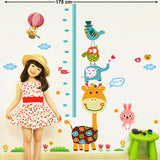 Height Chart Giraffe with Friends and Patterns