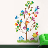 Triangular Leaves Cartoon Tree