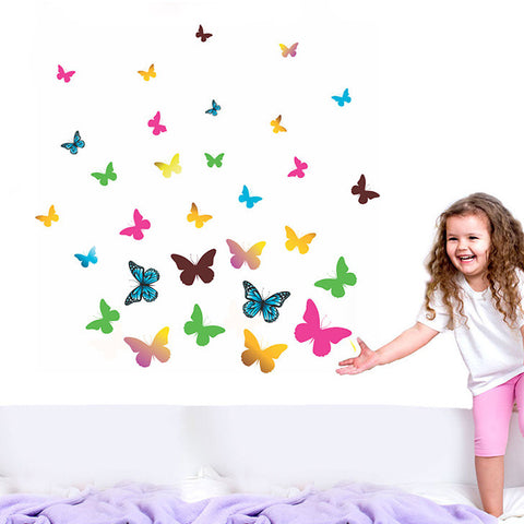 I Love Butterflies Wall Stickers