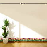 Baseboard Colorful Tulips Border