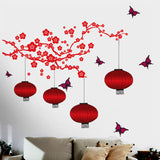 Chinese Lamps in RED - Double Sheet