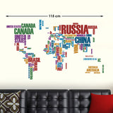 World Map with Country Names