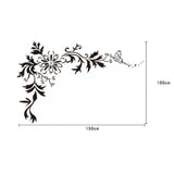 Black LCD Floral Design