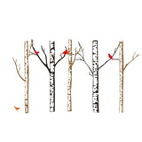 Stark Trees with Birds