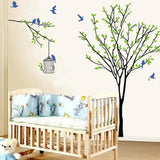 Black Root Tree Birds & Cage