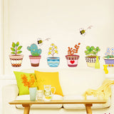 6 Colourful Lovely Flower Pots